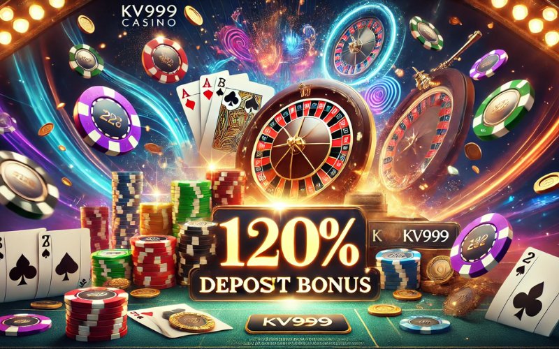 KV999 Casino khuyến mãi nạp tiền tặng 120%